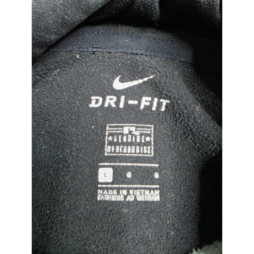 Nike Dri Fit San Francisco Giants Baseball Hoodie Men L Gray Black Raglan Sleeve - Picture 6 of 7